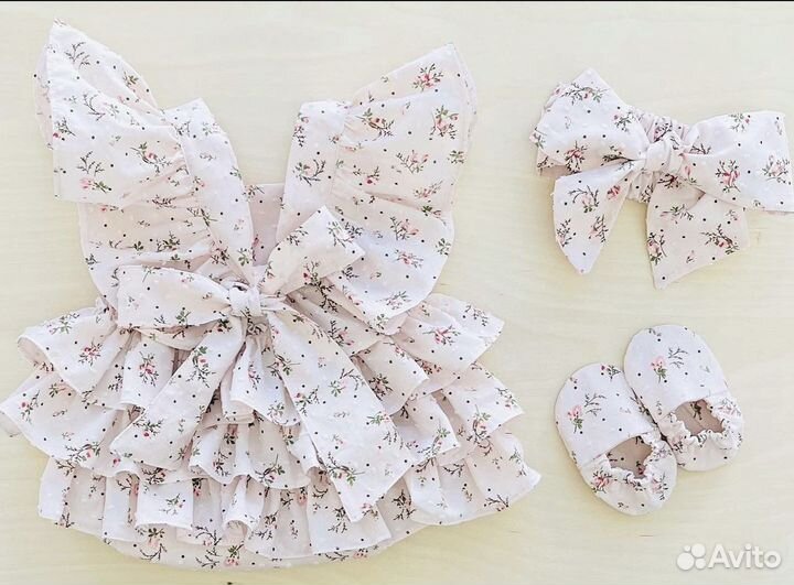 Детская одежда для девочек 6-9 месяцев