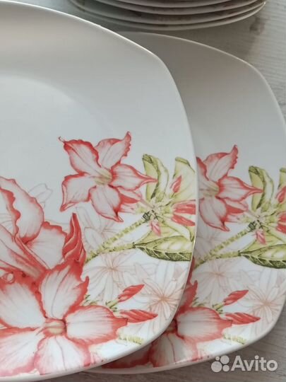 Квадратные тарелки 7 шт