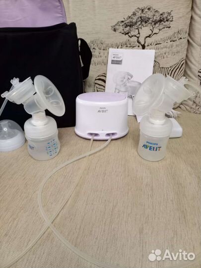 Молокоотсос avent электрический двойной