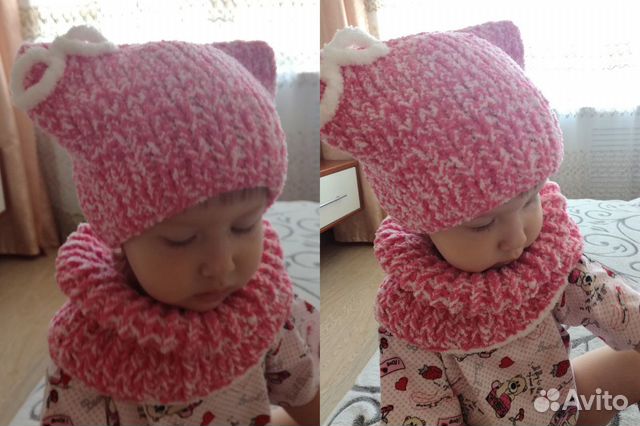 Шапка+снуд для