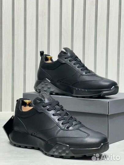 Кроссовки мужские кожаные ecco