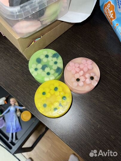 Мыло ручной работы цветы