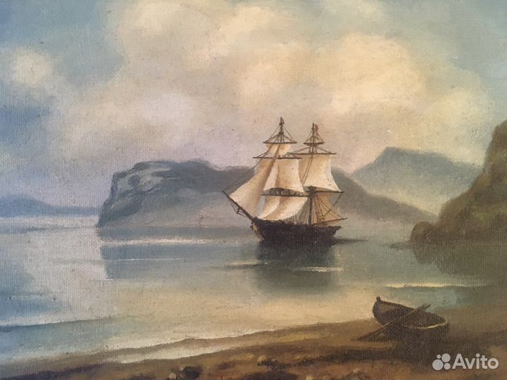 Картина маслом на холсте море