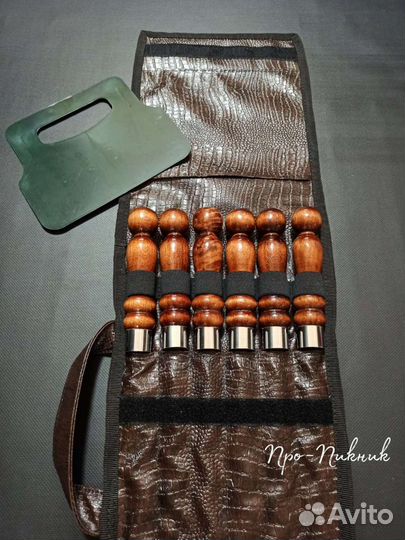 Шампура в чехле из иск. кожи 