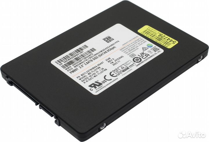 SSD 3.84TB Samsung PM897 MZ7L33T8hbna-00A07