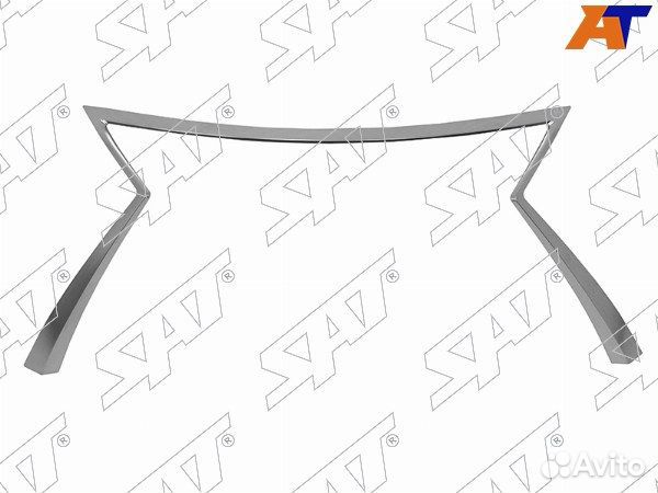 Молдинг решетки lexus RX300