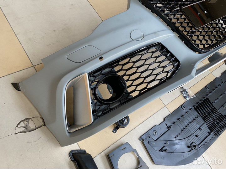 Передний бампер RS6 Audi A6 C7 дорестайлинг