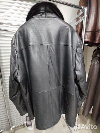 Кожаная дубленка мужская
