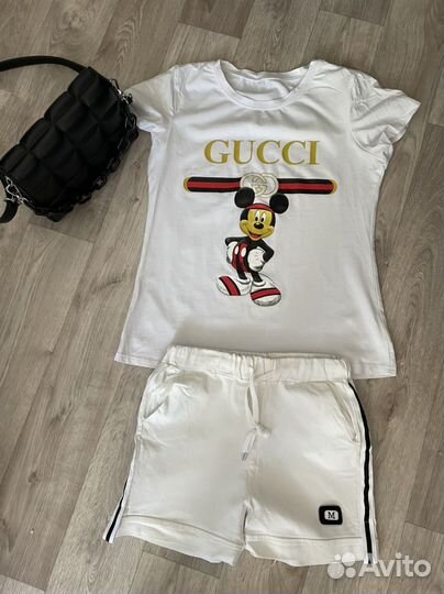 Комплект шорты и футболка женские