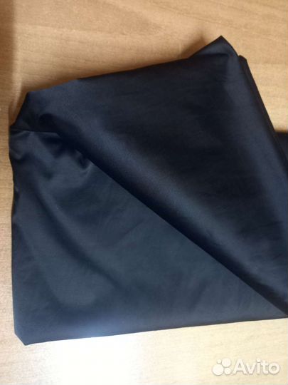 Чёрный атлас костюмная ткань