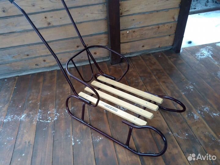 Санки torneo с сидушкой детские