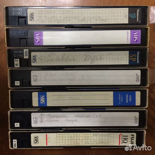 Старые немецкие видеокассеты VHS Fuji, TDK, JVC
