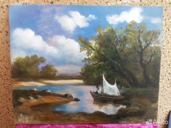 Картины, оргалит, масло. 11 шт