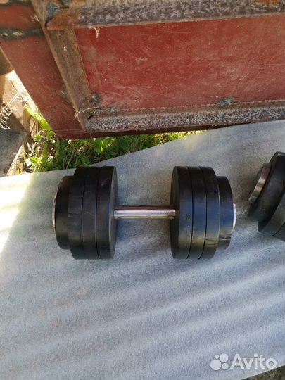 Гантели разборные 2шт по 50кг штанги блины