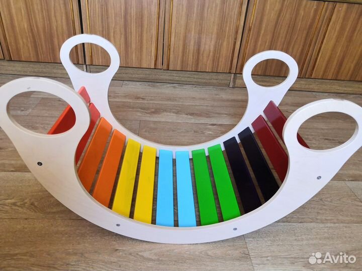 Качалка Радуга деревянная