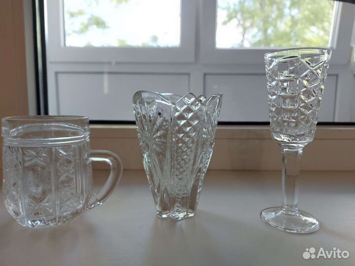 Кружка, рюмка и ваза