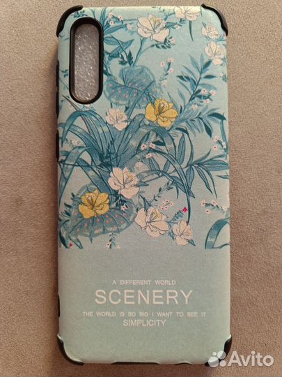 Чехол на samsung а50 кожаный