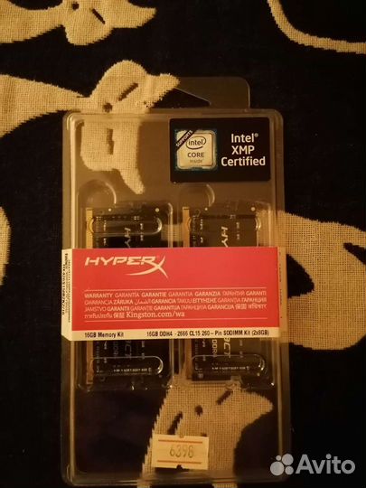 Оперативная память sodimm 16 Гб HyperX 2666