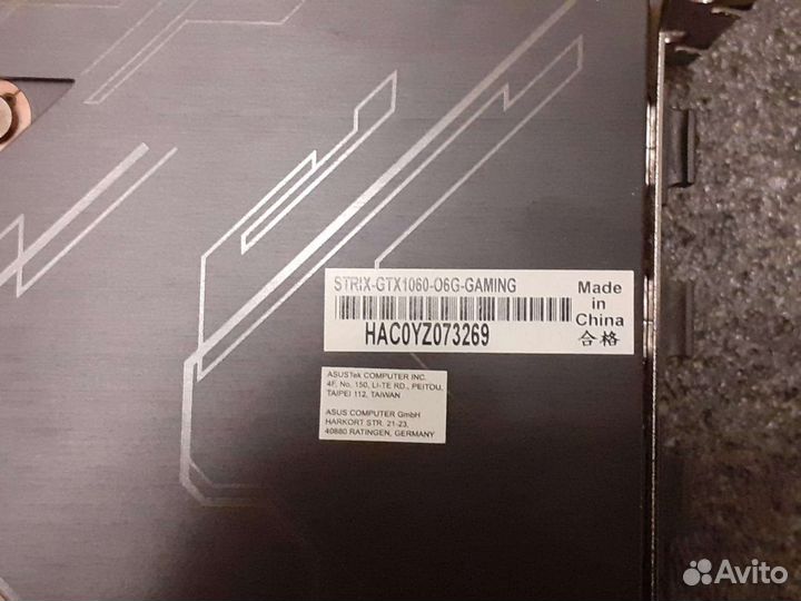 Видеокарта gtx 1060 6gb