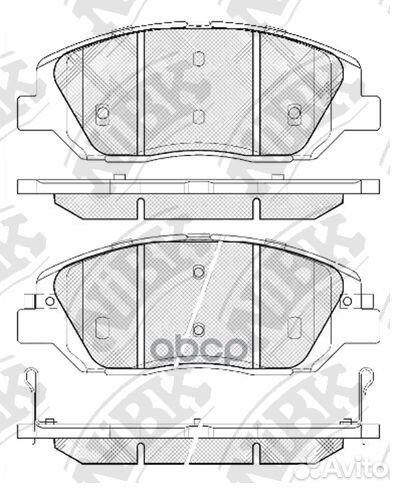 Колодки пер. hyundai santa FE 06 PN0446 NiBK