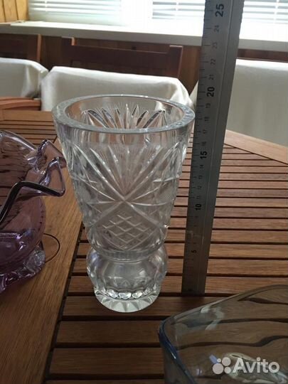 Конфетница ваза фруктовница стекло СССР