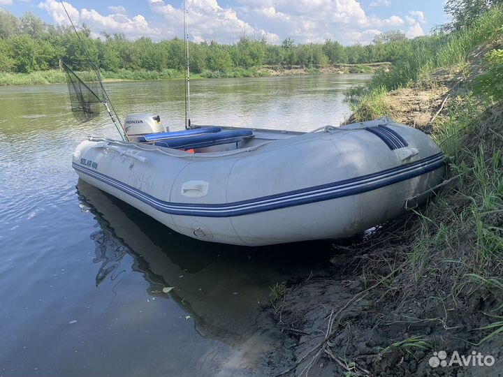 Лодка Solar 400 +матор хонда 20