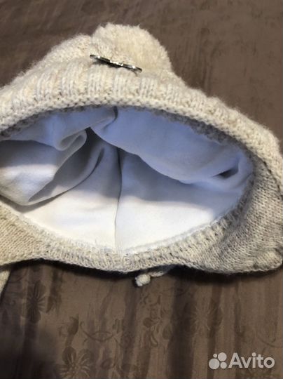 Шапка тёпленькая для малышей до полугода