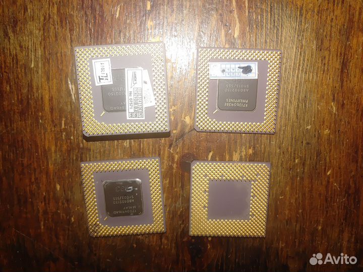 Ретропроцессоры Pentium 1 и AMD