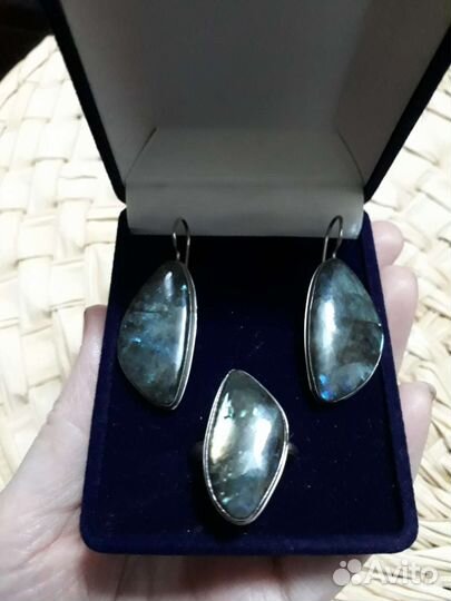 Комплекты 925 Лазурит Хрусталь Лабрадорит Агат