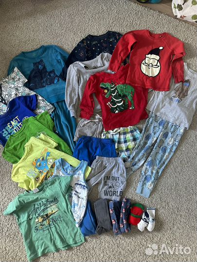 Детские вещи пакетом для мальчика 104 110
