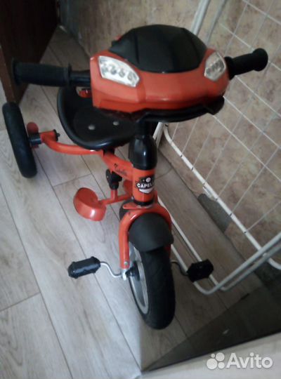 Велосипед коляска с ручкой