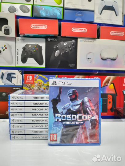 Игра на диске PS5 Robocop roque city