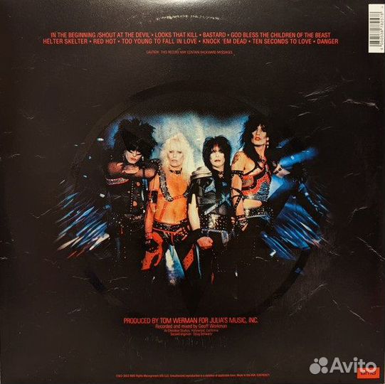 Виниловая пластинка Motley Crue - Shout AT The Devil (Black Vinyl LP)