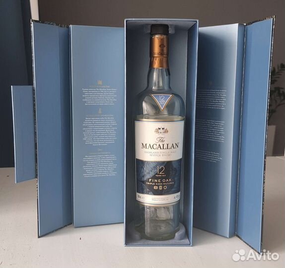 Бутылка из под виски Macallan с коробкой