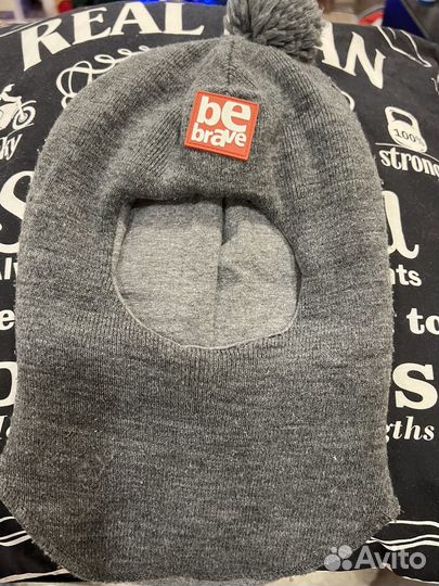 Шапка шлем для мальчика зима