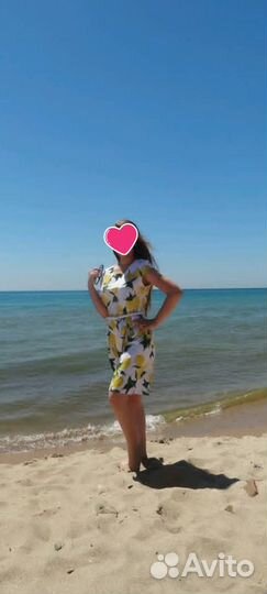 Платье с лимонами