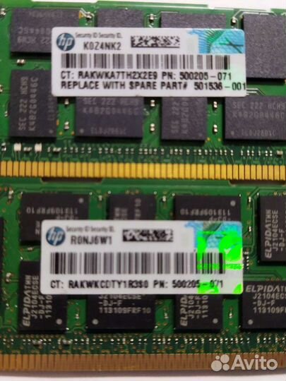 Оперативная память DDR3 8gb ECC REG для серверов