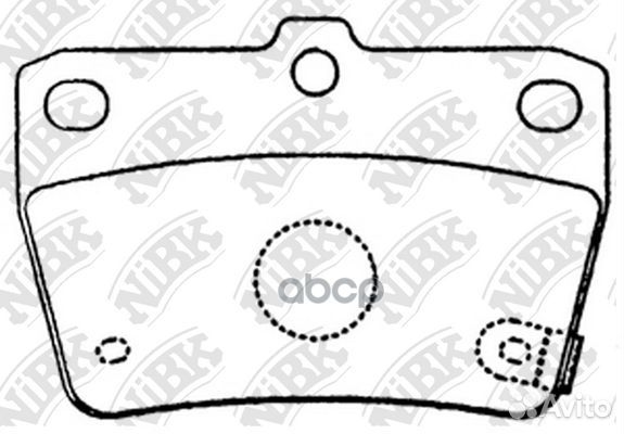 Колодки тормозные дисковые PN1424 NiBK