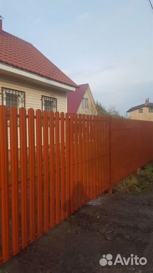 Заборы из профнастила в Луховицах