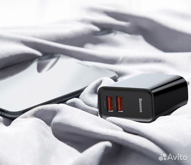 Сетевое зарядное устройство быстрое QC 3.0