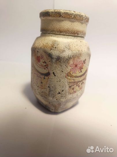 Декорированная банка для кухни