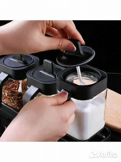 Набор для сахарница, солонка на подложе