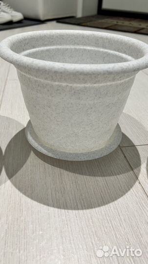 Горшки для цветов пластиковые, 9шт