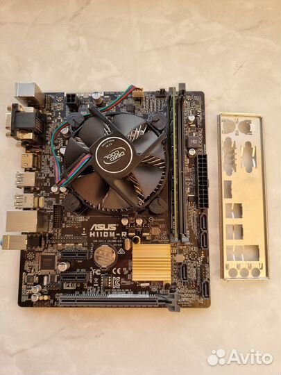 Продам комплект Материнская плата+CPU+Кулер+Память