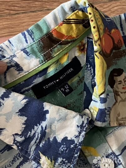 Рубашка для мальчика 9-12 мес