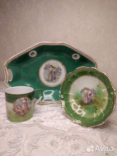 Блюдо ваза на ножке вербилки фарфортрест