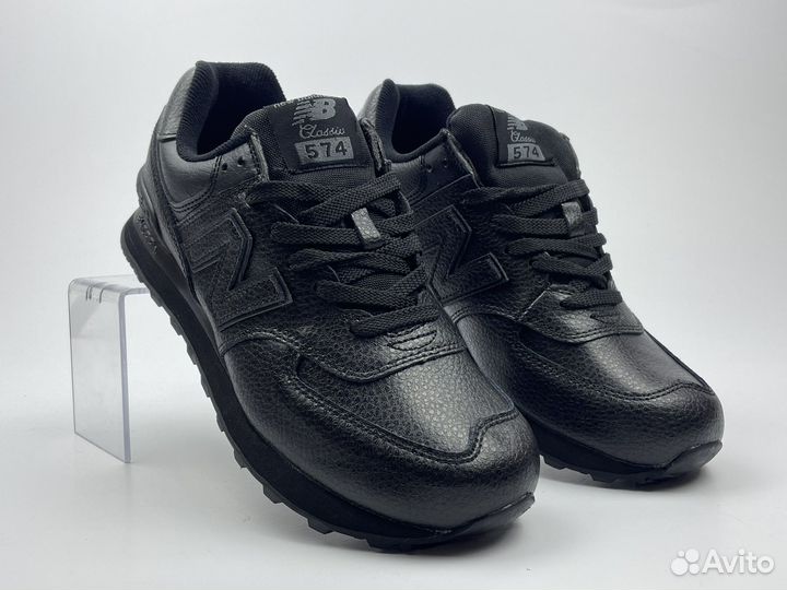 Кроссовки new balance 574 кожаные женские