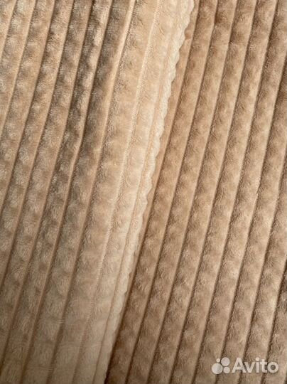 Плед покрывало 200/220 новый бежевый