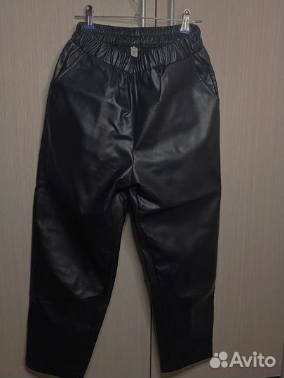 Брюки кожаные