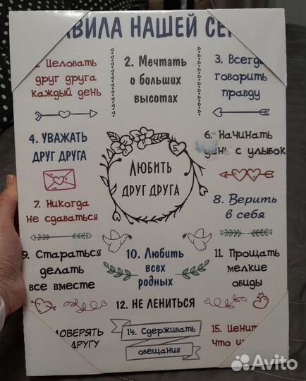 Картина на холсте подарок 